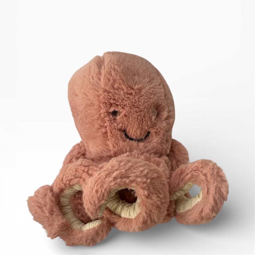 Jellycat Rust Brown Plush Octopus Stuffed Animal